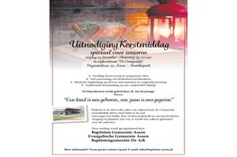 Kerstmiddag voor senioren in De Componist