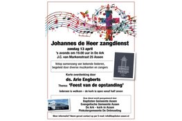 Johannes de Heer-zangdienst op Palmzondag