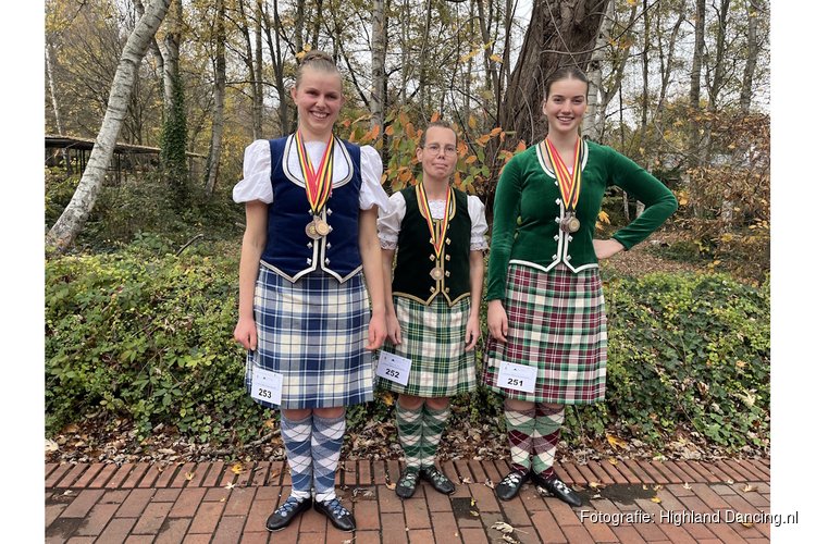 Dansers Highland Dancing.nl blinken uit bij internationale danscompetitie