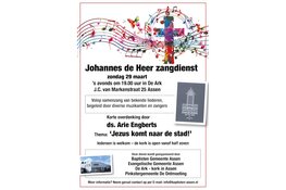 Johannes de Heer-zangdienst op Palmpasen