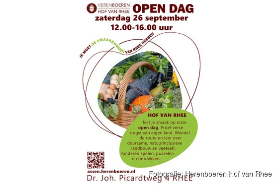 Proef de oogst: open dag op Herenboerderij Hof van Rhee op 26 september
