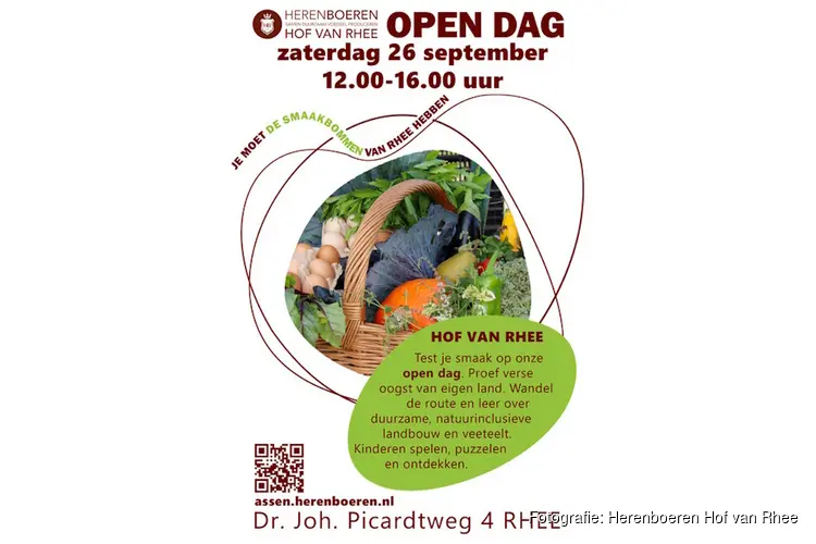 Proef de oogst: open dag op Herenboerderij Hof van Rhee op 26 september